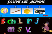 Descriptions des alphas - Jeu sur LogicielEducatif