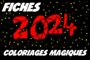 Coloriage magique - Bonne Année 2024 - CE1